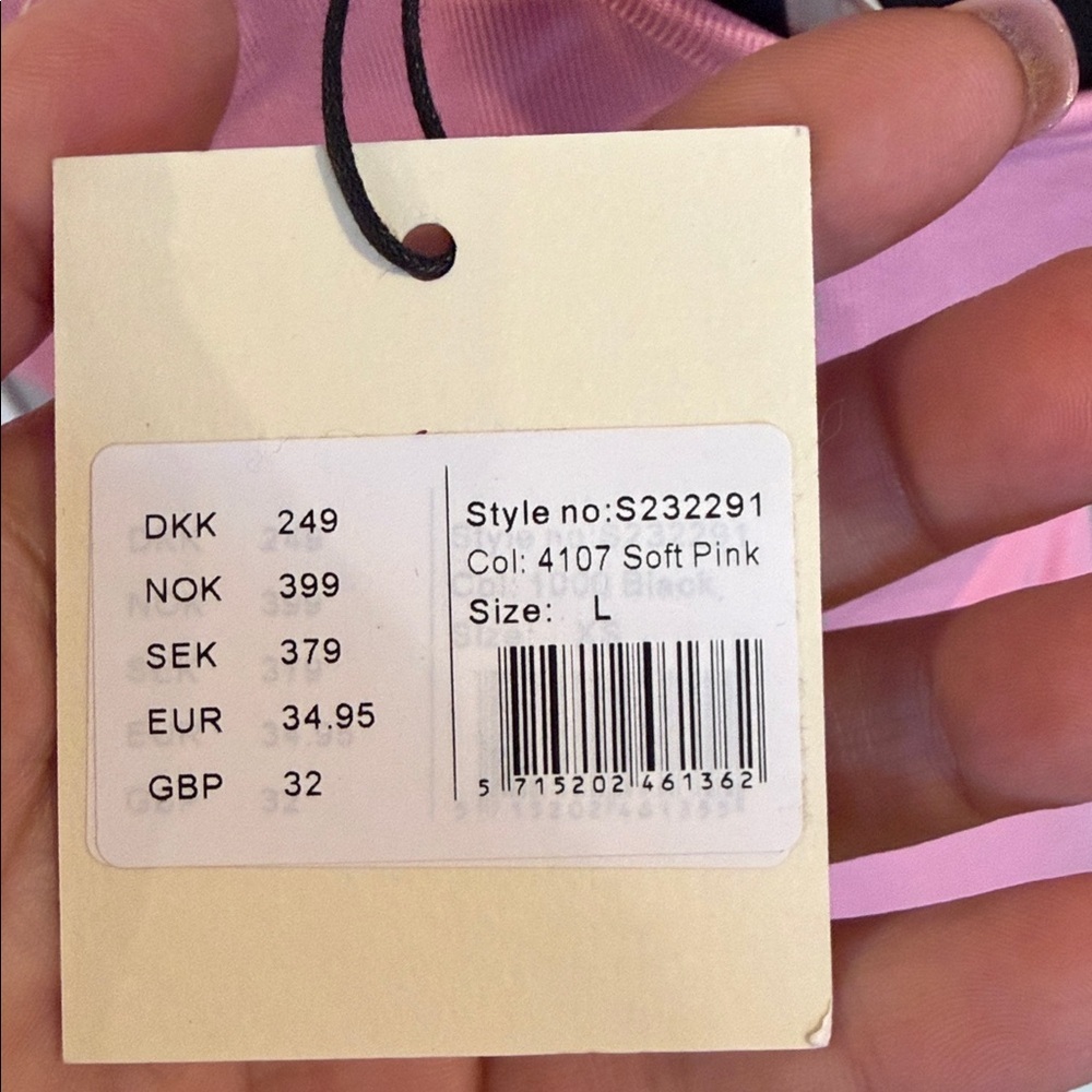Asymmetric One-Shoulder Pink Tank Top Sofie Schnoor - Picture 4 of 4